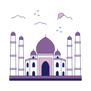 Landmark, Monument, Building, Architecture, Taj Mahal icon