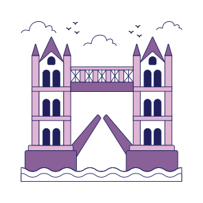 Landmark, Monument, Building, Architecture, Tower Bridge icon
