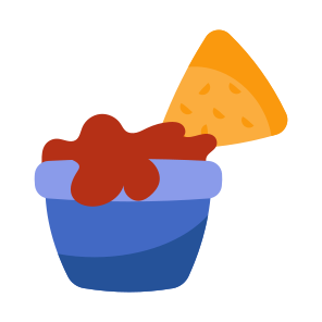 Nachos Dipping, Snack, Food, Edible, Eatable icon