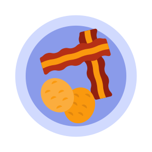 Raw Meat, Bacon, Beef, Healthy Food, Healthy Meal icon