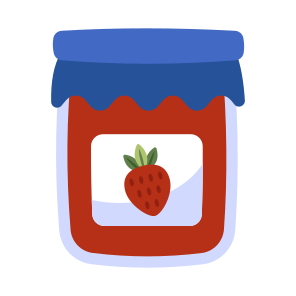 Strawberry Jam Bottle, Marmalade, Jam Jar, Pickle, Dessert icon