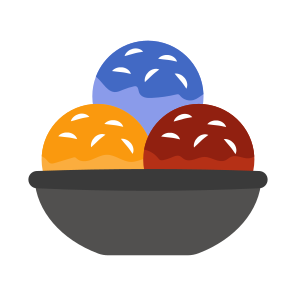 Sweet Balls, Dessert, Sesame Balls, Edible, Eatable icon