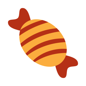 Wrapped Toffee, Candy, Sweet, Confectionery, Snacks icon