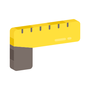 L Scale, Geometry Tool, Geometry Equipment, Stationery, Scale icon