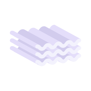 Roof Tiles, Roof Sheet, Roof Material, Corrugated Sheet, Rib Roof icon