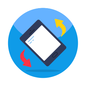 Mobile Tilting, Phone Tilting, Smartphone, Phone Rotation, Screen Orientations, icon