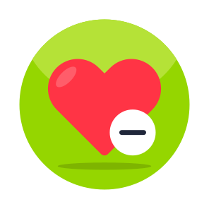 Remove Love, Remove Heart, Favorite, Affection, Adorable icon