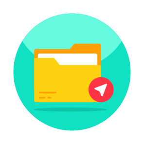 Send Folder, Document, Doc, Archive, Binder icon