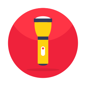 Torch, Flashlight, Electric Light, Portable Light, Beacon icon
