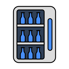 Fridge, Refrigerator, Wine Cooler, Electronic, Home Appliance icon