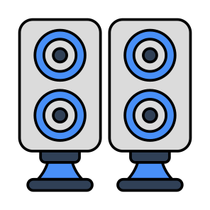 Sound Speakers, Sound System, Loudspeakers, Woofer, Audio Speakers icon