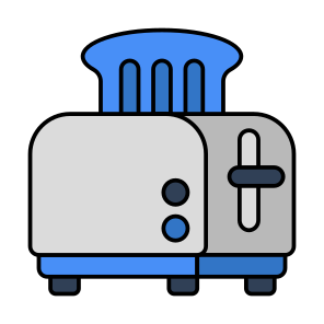 Toaster, Toast Machine, Sandwich Maker, Electronic, Kitchen Appliance icon