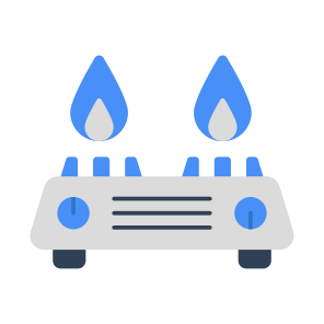 Kitchen Stove, Gas Burner, Kitchenware, Kitchen Accessory, Kitchen Utensil icon