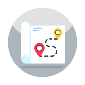 Map Route, Direction, Gps, Navigation, Geolocation, icon