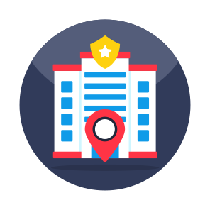 Police Station Location, Direction, Gps, Navigation, Geolocation, icon