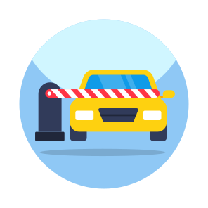 Toll Plaza, Toll Booth, Toll Gate, Barrier, Barricade icon