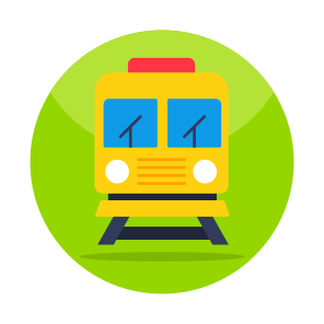 Train, Tram, Subway, Transport, Travel icon