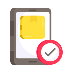 Mobile Parcel, Mobile Package, Online Package, Mobile Delivery, Phone Parcel icon