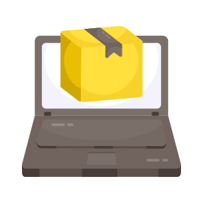 Online Parcel, Online Package, Online Delivery, Online Parcel Order, Logistic icon