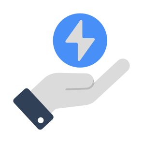 Energy Care, Power Care, Bolt, Thunderbolt, Energy Protection icon