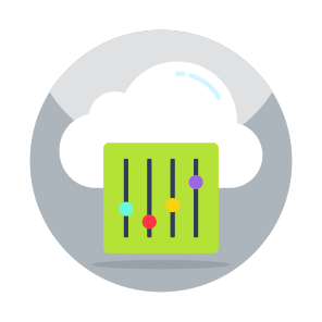 Cloud Equalizer, Volume Controller, Volume Adjuster, Sound Mixer, Cloud Mixer, icon
