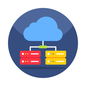 Cloud Servers, Cloud Db, Cloud Sql, Cloud Database, Cloud Hosting icon