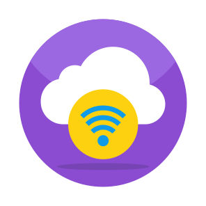Cloud Wifi, Cloud Internet, Cloud Network, Wireless Network, Broadband Connection icon