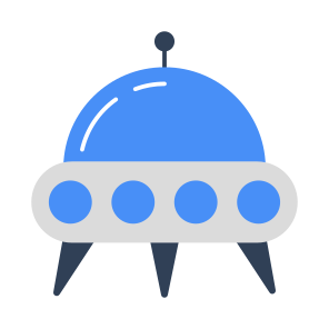 Spaceship, Spacecraft, Space Capsule, Space Probe, Flying Saucer, icon