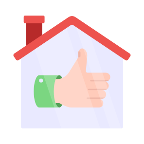 Real Estate Feedback, Property Feedback, Customer Response, Customer Review, Thumbs Up icon