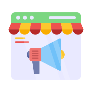 Web Marketing, Web Ad, Web Advertising, Web Announcement, Web Campaign, icon