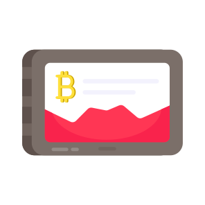Bitcoin Analytics, Cryptocurrency, Crypto, Btc, Mobile Bitcoin Chart icon