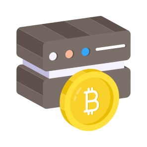 Bitcoin Server, Cryptocurrency, Crypto, Btc, Digital Currency icon