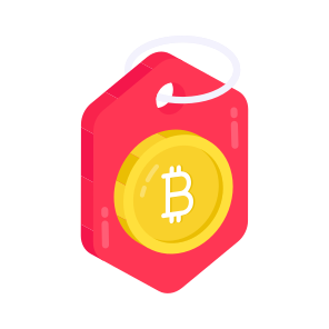 Bitcoin Tag, Cryptocurrency Tag, Crypto, Btc, Digital Currency icon