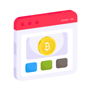 Bitcoin Website, Cryptocurrency Website, Online Crypto, Online Btc, Digital Currency, Icon icon