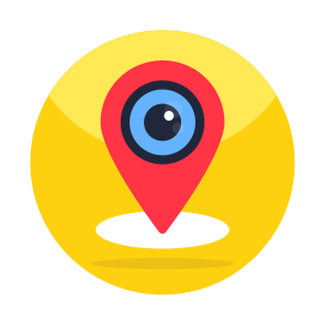Location Visualization, Location Monitoring, Location Inspection, Placeholder Visualization, Gps icon