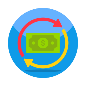 Money Rotation, Cash Rotation, Financial Rotation, Financial Flow, Money Flow icon