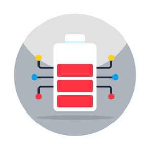 Battery, Rechargeable Battery, Battery Status, Battery Network, Battery Connection icon