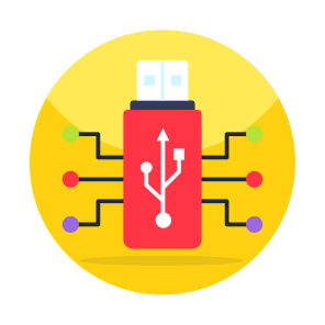 Usb, Pendrive, Universal Serial Bus, Flash Drive, Hardware, icon