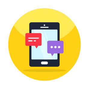 Mobile Chat, Mobile Communication, Mobile Conversation, Mobile Message, Mobile Text icon