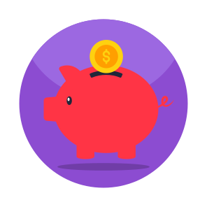 Piggy Bank, Penny Bank, Savings, Money Accumulation, Piggy Box icon