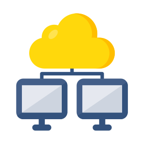 Cloud Hosting, Cloud Network, Cloud Devices, Cloud Computing, Cloud Technology, icon