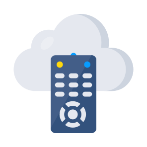 Cloud Remote, Wireless Remote, Tv Remote, Ac Remote, Cloud Technology icon