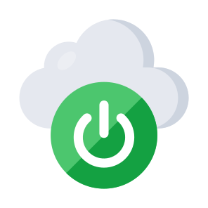 Cloud Shutdown, Cloud Off, Cloud Technology, Cloud Computings, Cloud Service, icon