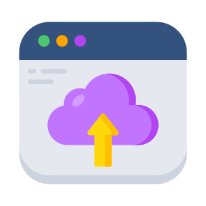 Cloud Uploads Data Upload, Online Uploading, Cloud Computing, Cloud Data Transfer icon
