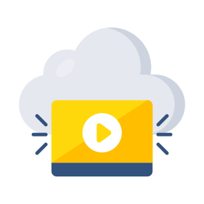 Cloud Video, Online Video, Video Streaming, Play Video, Cloud Medias, icon