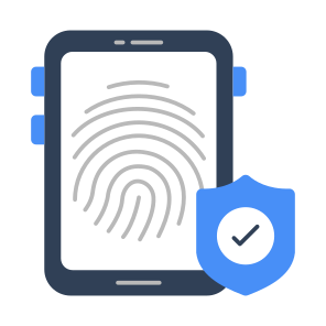 Mobile Fingerprint, Mobile Thumbprint, Mobile Biometric, Fingerprint Lock, Thumbprint Lock icon