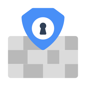 Secure Wall, Encrypted Wall, Wall Security, Wall Protection, Wall Safety icon