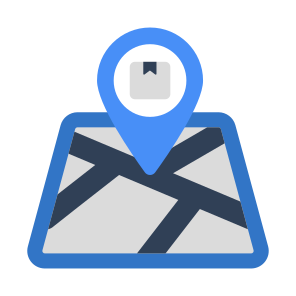 Parcel Location, Parcel Tracking, Package Location, Packages Direction, Geolocation icon