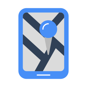 Mobile Map, Mobile Location App, Mobile Direction, Gps, Mobile Navigation, icon