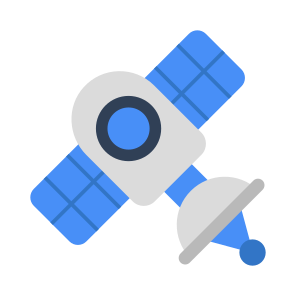 Satellite Dish, Parabolic Antenna, Space Antenna, Communication Dish, Radar Dish icon